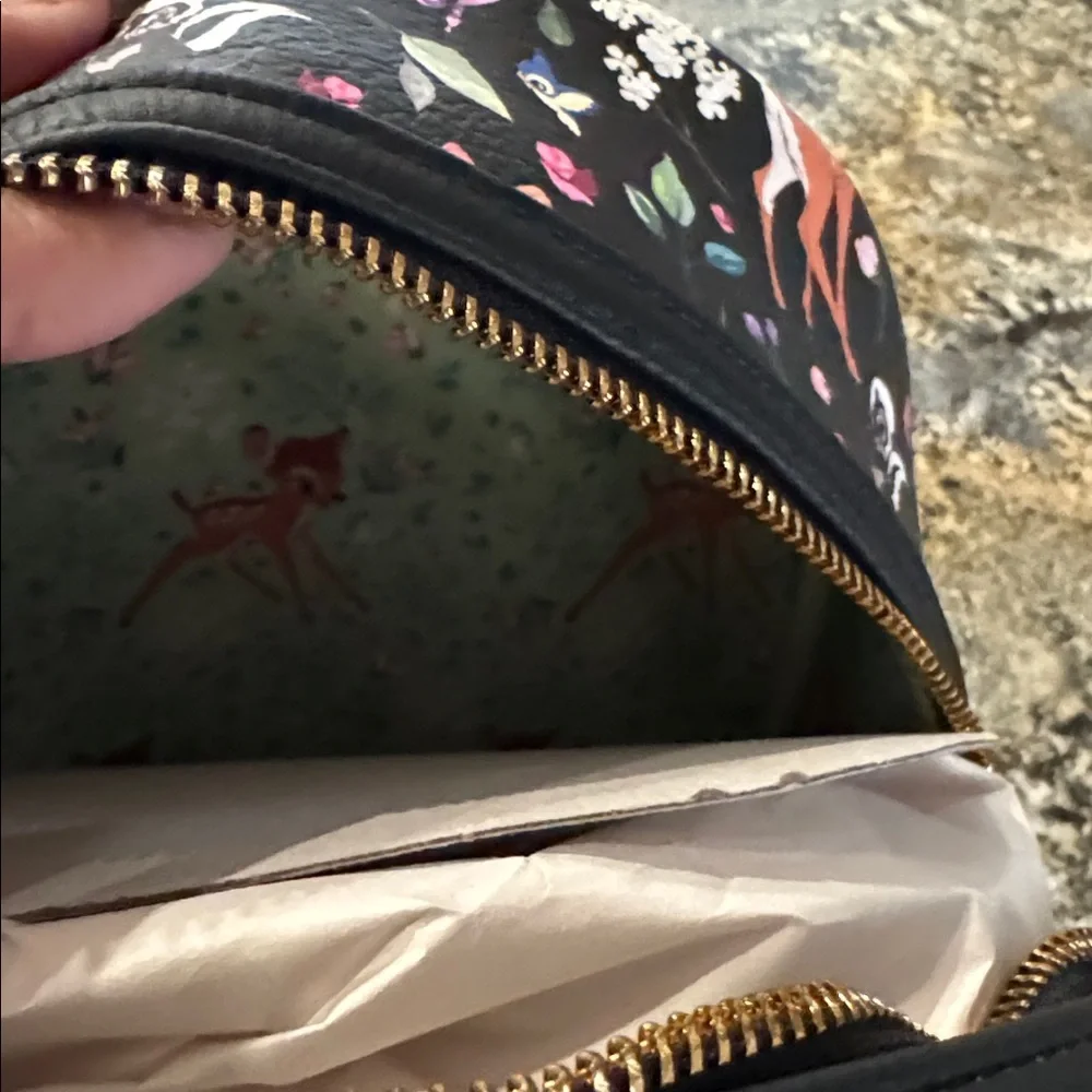 Loungefly Disney Parks Bambi AOP Black Forest Friends Embroidered - Picture 9 of 9